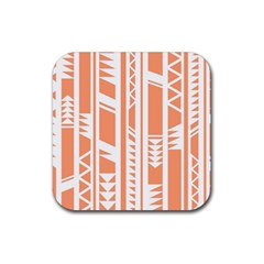 Tribal-pattern Rubber Coaster (square)