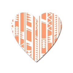 Tribal-pattern Heart Magnet