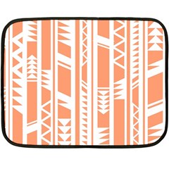 Tribal-pattern Double Sided Fleece Blanket (mini) 