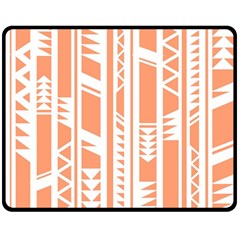 Tribal-pattern Double Sided Fleece Blanket (medium) 