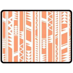 Tribal-pattern Double Sided Fleece Blanket (large) 