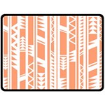 Tribal-pattern Double Sided Fleece Blanket (Large)  80 x60  Blanket Back