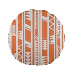 Tribal-pattern Standard 15  Premium Flano Round Cushions