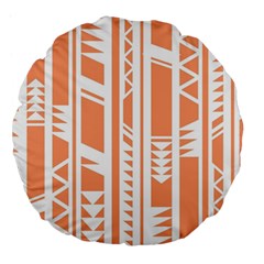 Tribal-pattern Large 18  Premium Flano Round Cushions