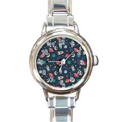 Cute-patterns- Round Italian Charm Watch