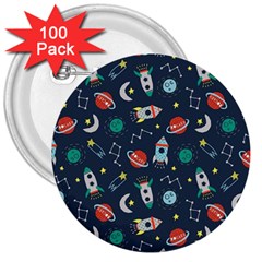 Cute-patterns- 3  Buttons (100 Pack) 