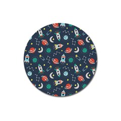 Cute-patterns- Magnet 3  (round)