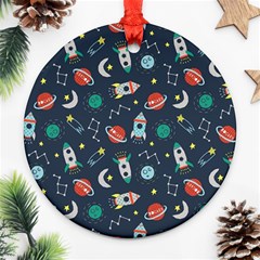 Cute-patterns- Round Ornament (two Sides)