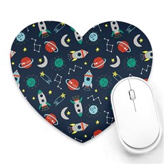 Cute-patterns- Heart Mousepads