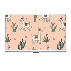 Llamas+pattern Business Card Holder