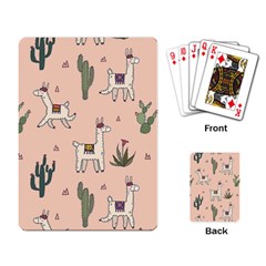 Llamas+pattern Playing Cards Single Design (rectangle)