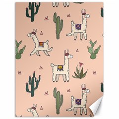 Llamas+pattern Canvas 18  X 24  by Jancukart