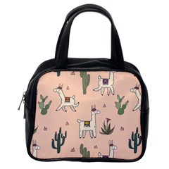 Llamas+pattern Classic Handbag (one Side) by Jancukart