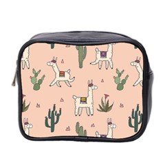 Llamas+pattern Mini Toiletries Bag (two Sides)