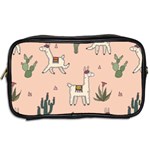 Llamas+pattern Toiletries Bag (Two Sides) Back