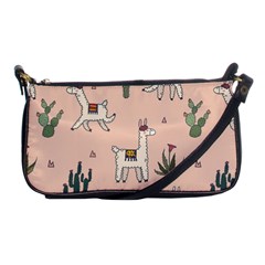 Llamas+pattern Shoulder Clutch Bag by Jancukart