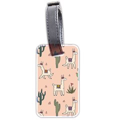 Llamas+pattern Luggage Tag (two Sides)