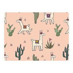 Llamas+pattern Double Sided Flano Blanket (mini) 