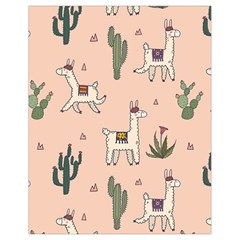 Llamas+pattern Drawstring Bag (small)