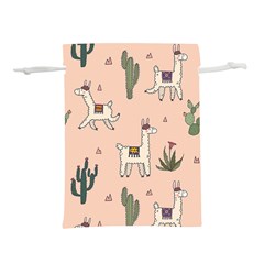 Llamas+pattern Lightweight Drawstring Pouch (s)