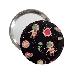 Space Pattern Cartoon 2 25  Handbag Mirrors by Jancukart