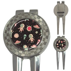 Space Pattern Cartoon 3-in-1 Golf Divots