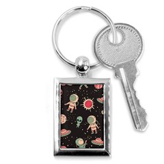 Space Pattern Cartoon Key Chain (rectangle)