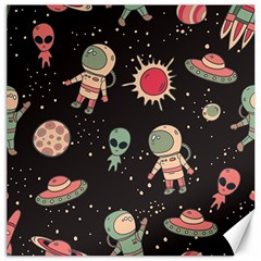 Space Pattern Cartoon Canvas 16  X 16 