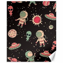 Space Pattern Cartoon Canvas 11  X 14  by Jancukart