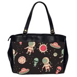 Space Pattern Cartoon Oversize Office Handbag (2 Sides) Back