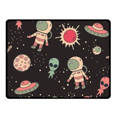 Space Pattern Cartoon Fleece Blanket (small)