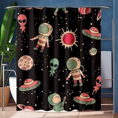 Space Pattern Cartoon Shower Curtain 60  X 72  (medium) 