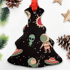 Space Pattern Cartoon Ornament (christmas Tree) 