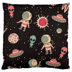 Space Pattern Cartoon Large Cushion Case (two Sides) by Jancukart