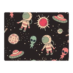 Space Pattern Cartoon Double Sided Flano Blanket (mini) 