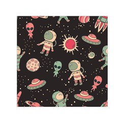 Space Pattern Cartoon Square Satin Scarf (30  X 30 )