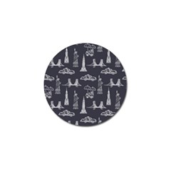 Nyc Pattern Golf Ball Marker by Jancukart