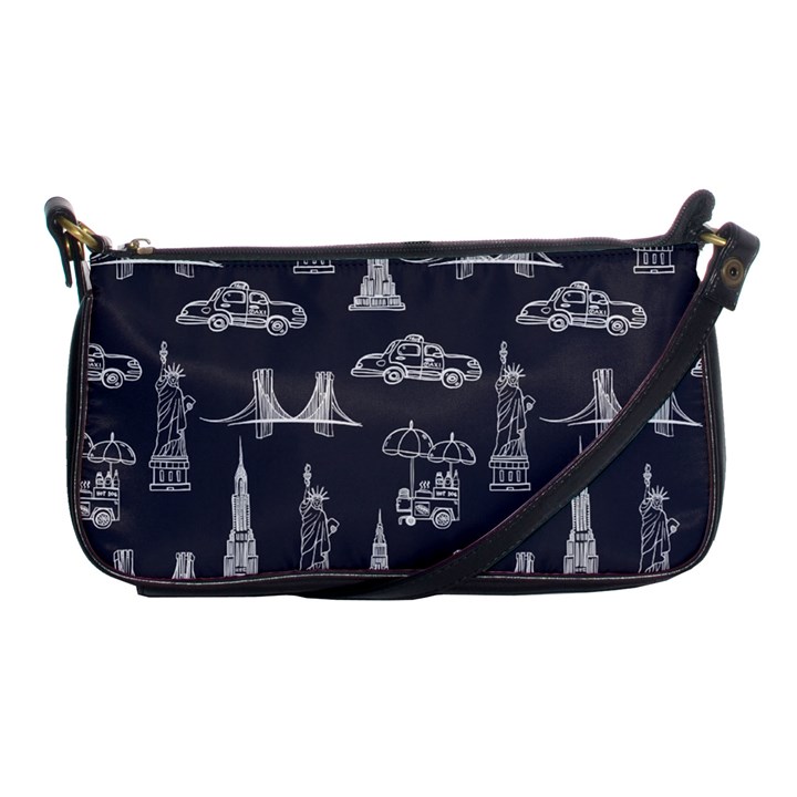 Nyc Pattern Shoulder Clutch Bag