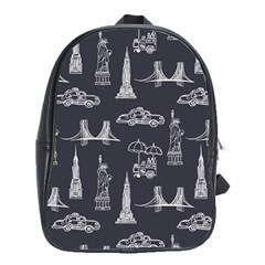 Nyc Pattern School Bag (xl)