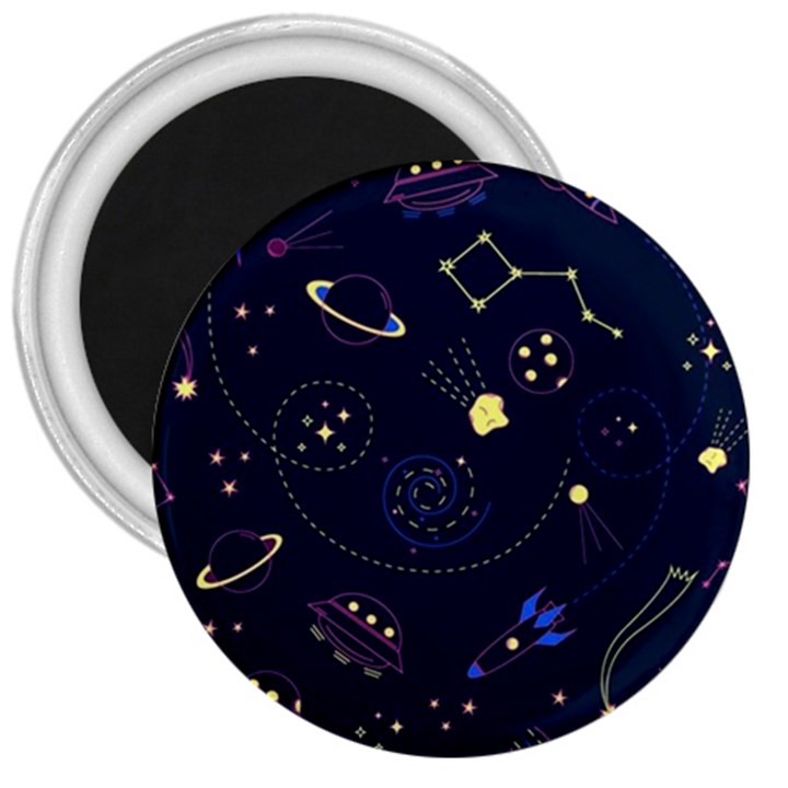 Cartoon-space-seamless-pattern-vectors 3  Magnets