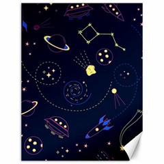 Cartoon-space-seamless-pattern-vectors Canvas 12  X 16  by Jancukart