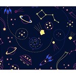 Cartoon-space-seamless-pattern-vectors Deluxe Canvas 14  x 11  (Stretched) 14  x 11  x 1.5  Stretched Canvas