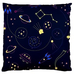 Cartoon-space-seamless-pattern-vectors Large Cushion Case (one Side)