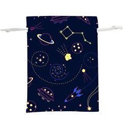 Cartoon-space-seamless-pattern-vectors  Lightweight Drawstring Pouch (xl)