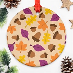 Seamless Verson Of Fal Pattern Ornament (round)