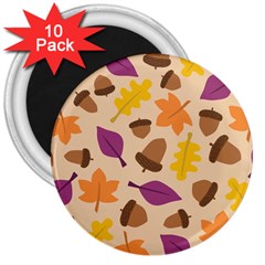 Seamless Verson Of Fal Pattern 3  Magnets (10 Pack) 