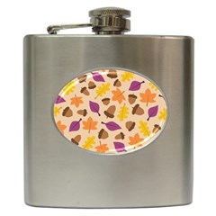 Seamless Verson Of Fal Pattern Hip Flask (6 Oz)