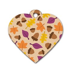 Seamless Verson Of Fal Pattern Dog Tag Heart (two Sides)