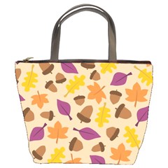 Seamless Verson Of Fal Pattern Bucket Bag