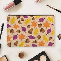 Seamless Verson Of Fal Pattern Cosmetic Bag (large)